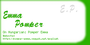 emma pomper business card